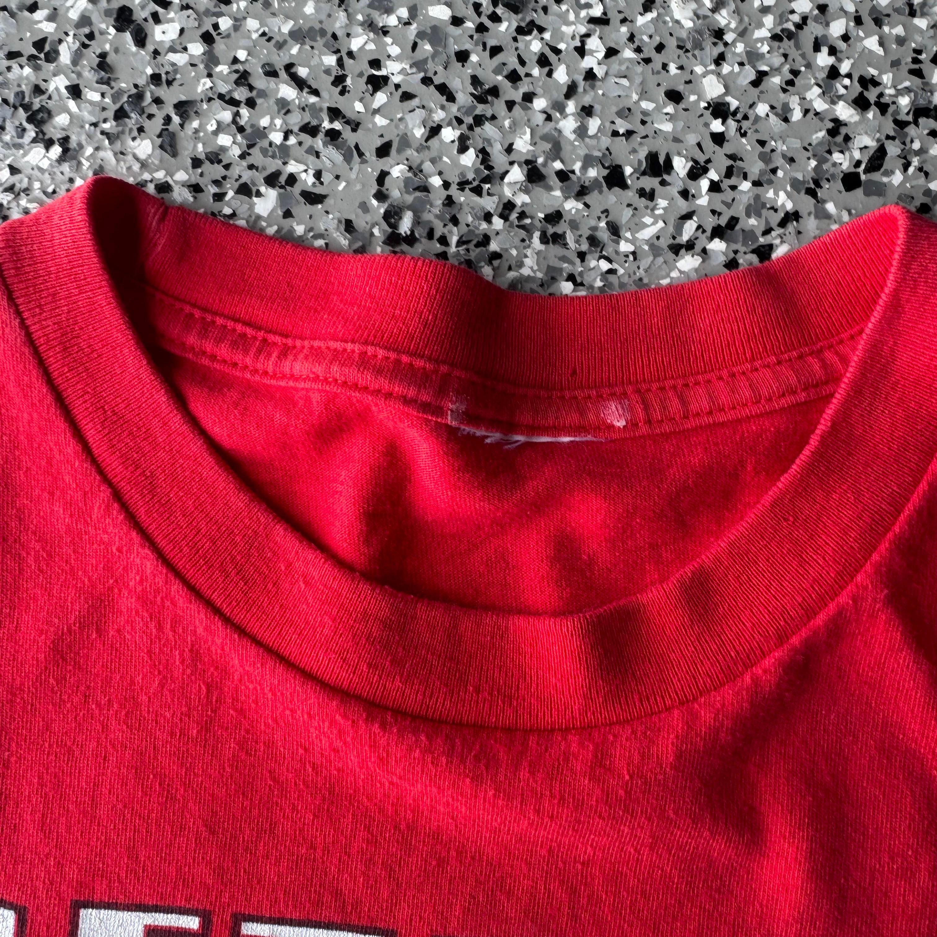 1990s Detroit Red Wings Hockey Red t-shirt (L)