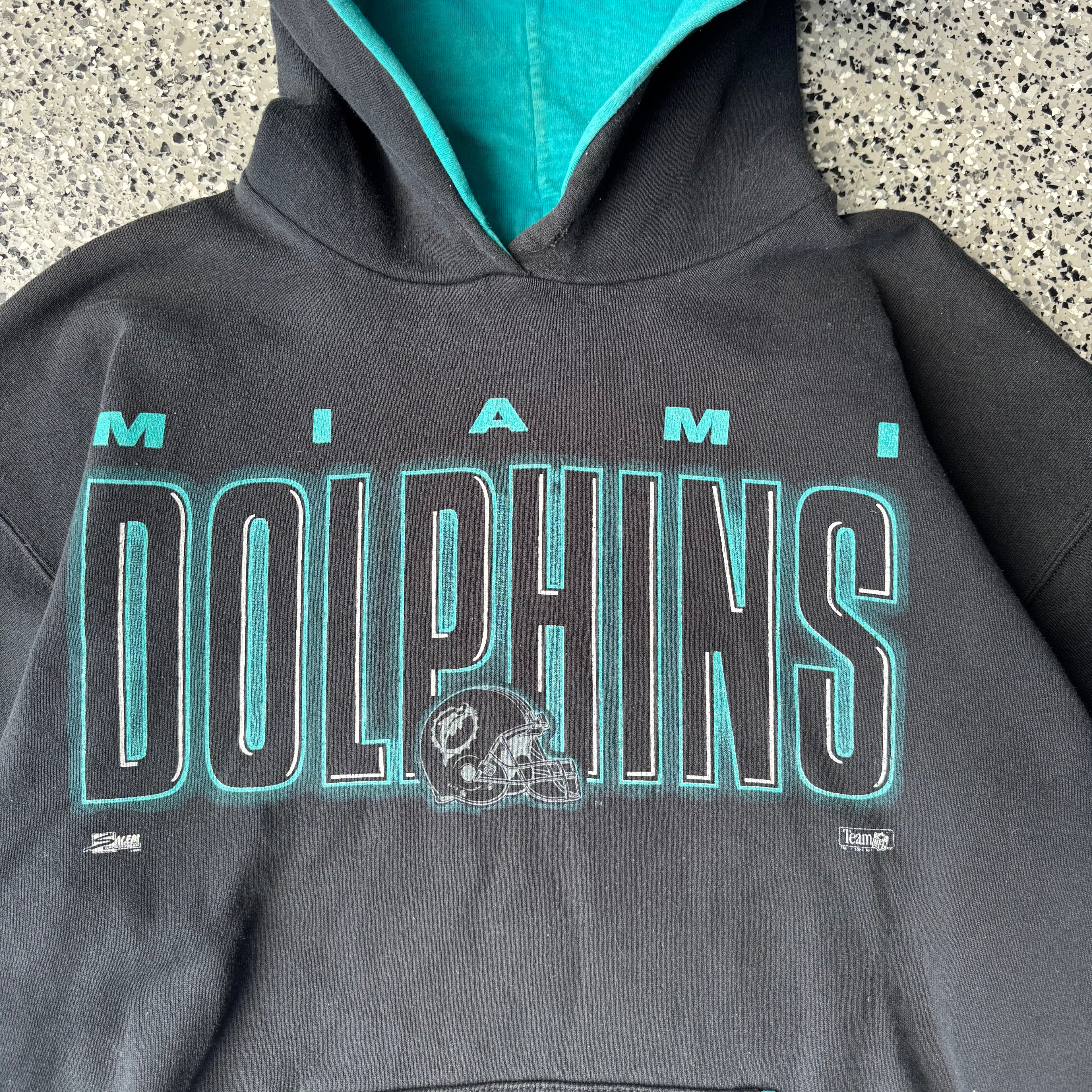 1990s Miami Dolphins Football Salem Sportwear Hoodie