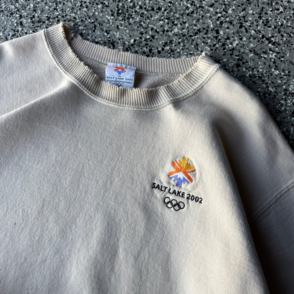 2002 Salt Lake Olympics Crewneck cream (M)
