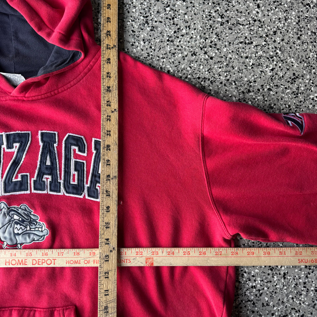 2000s Gonzaga University Bulldogs Red Boxy Hoodie (2xl)