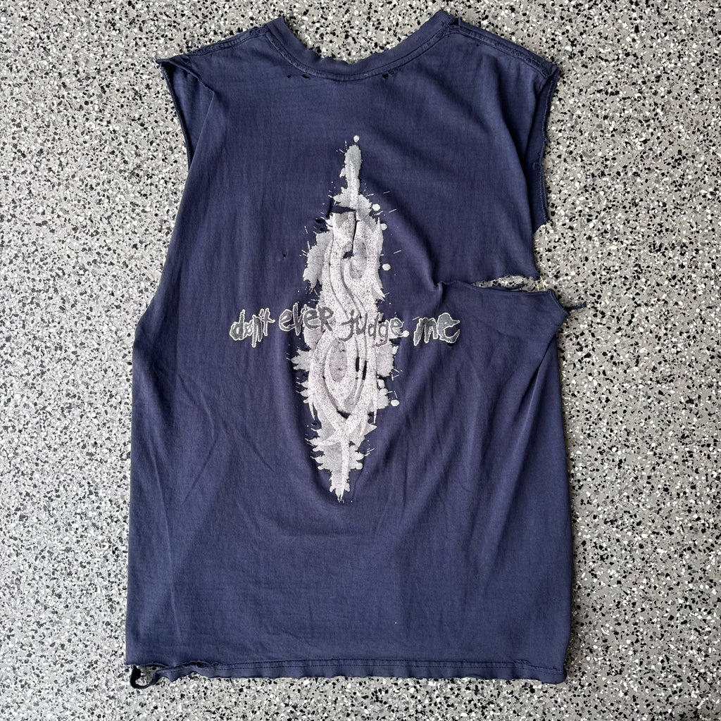 1990s Slipknot Trashed Cutoff T-Shirt