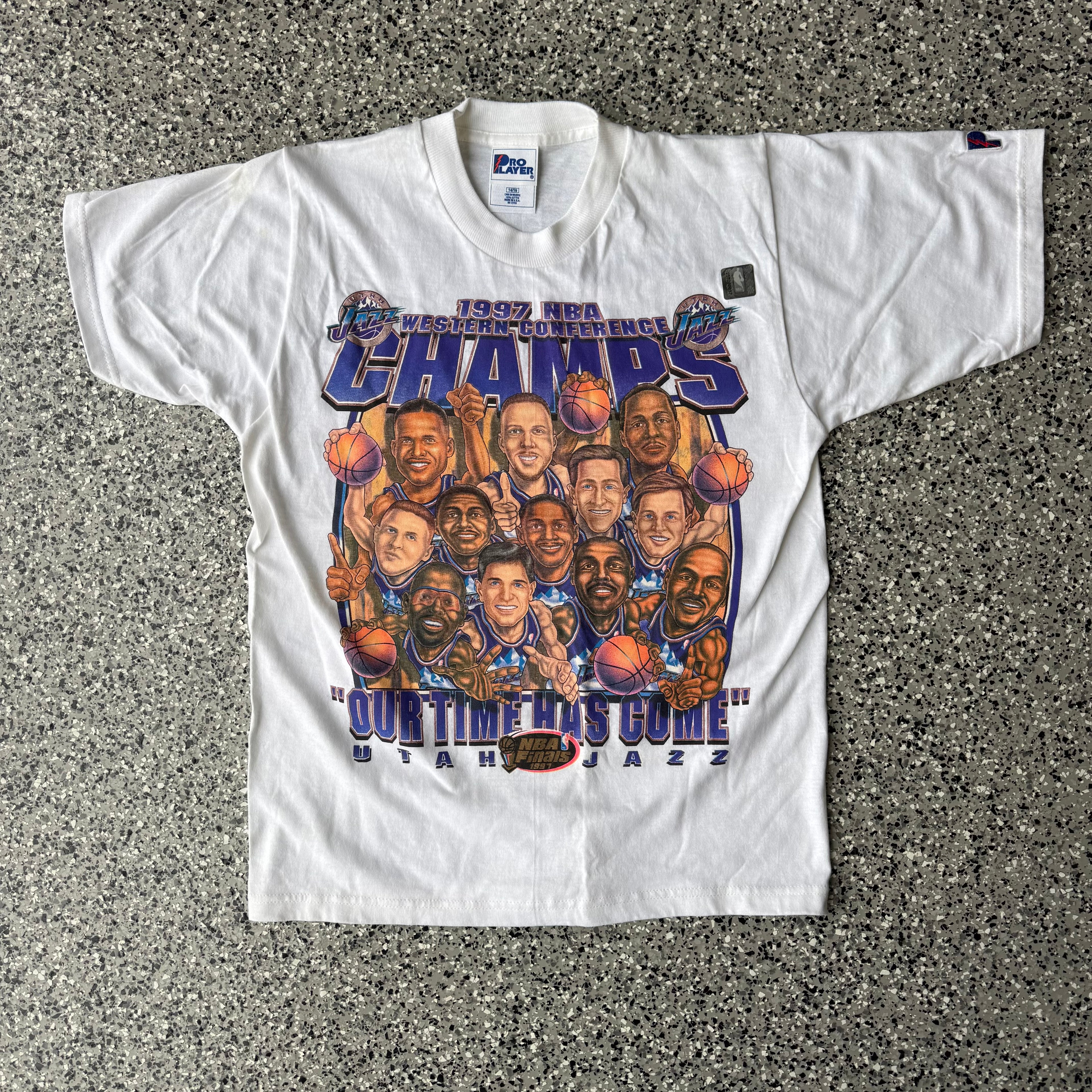 1997 Nba Utah Jazz Champs Character T-shirt