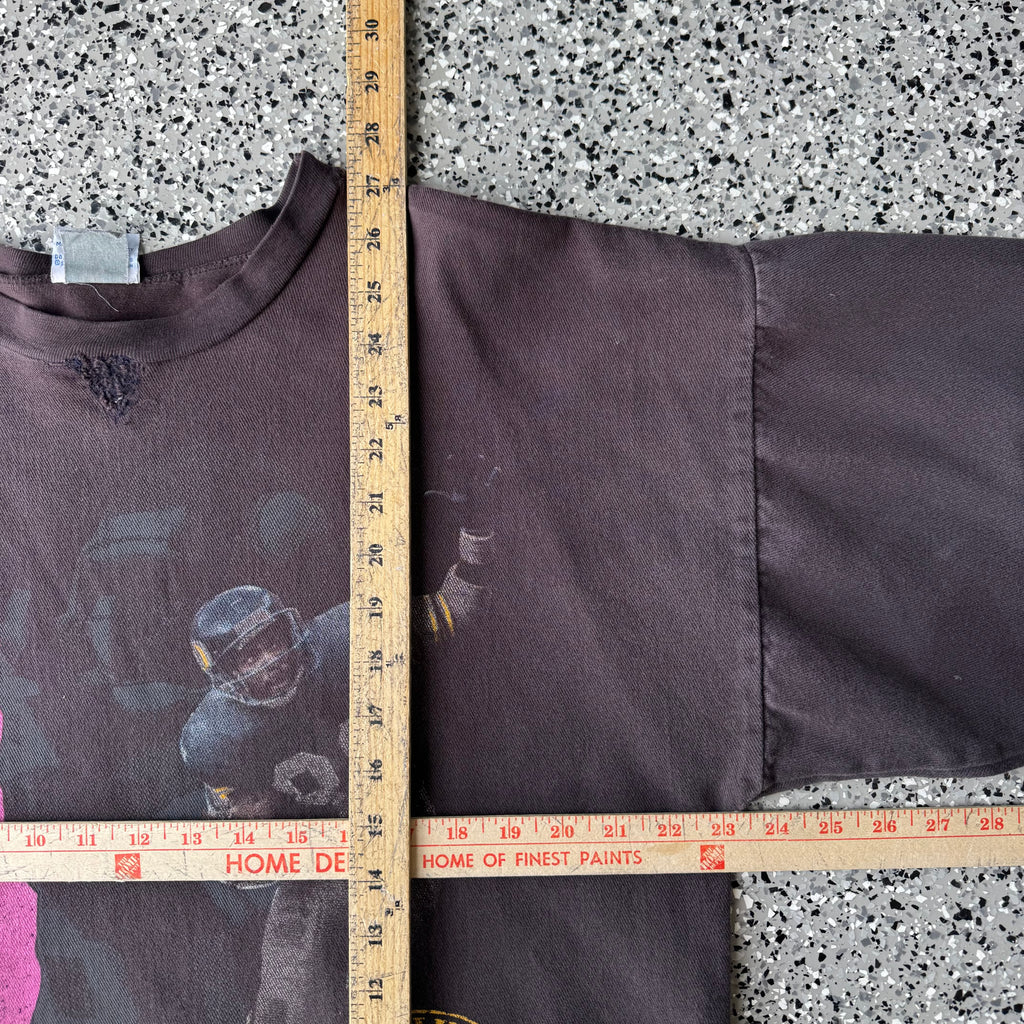 1990s Salem Minnesota Vikings Crewneck Faded and repaired (L)