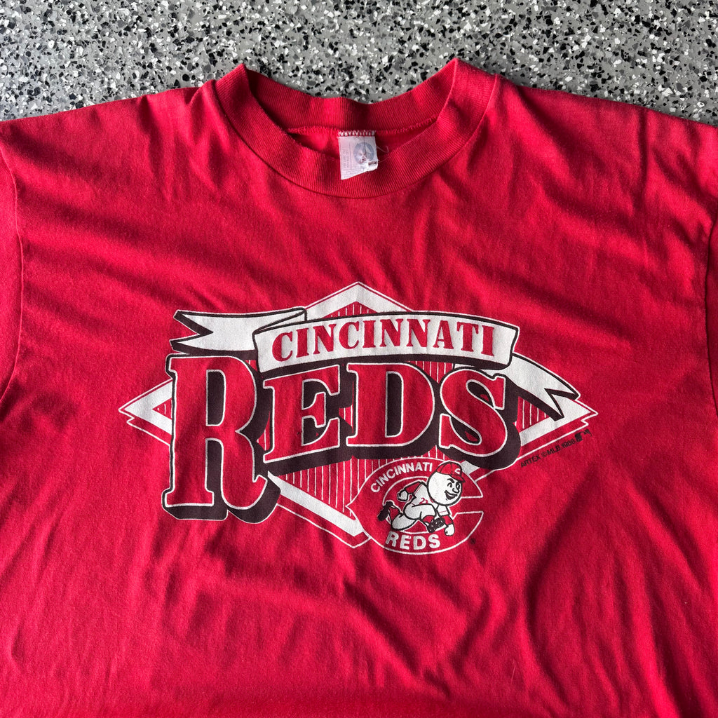1980s cincinnati reds red vintage shirt (L)