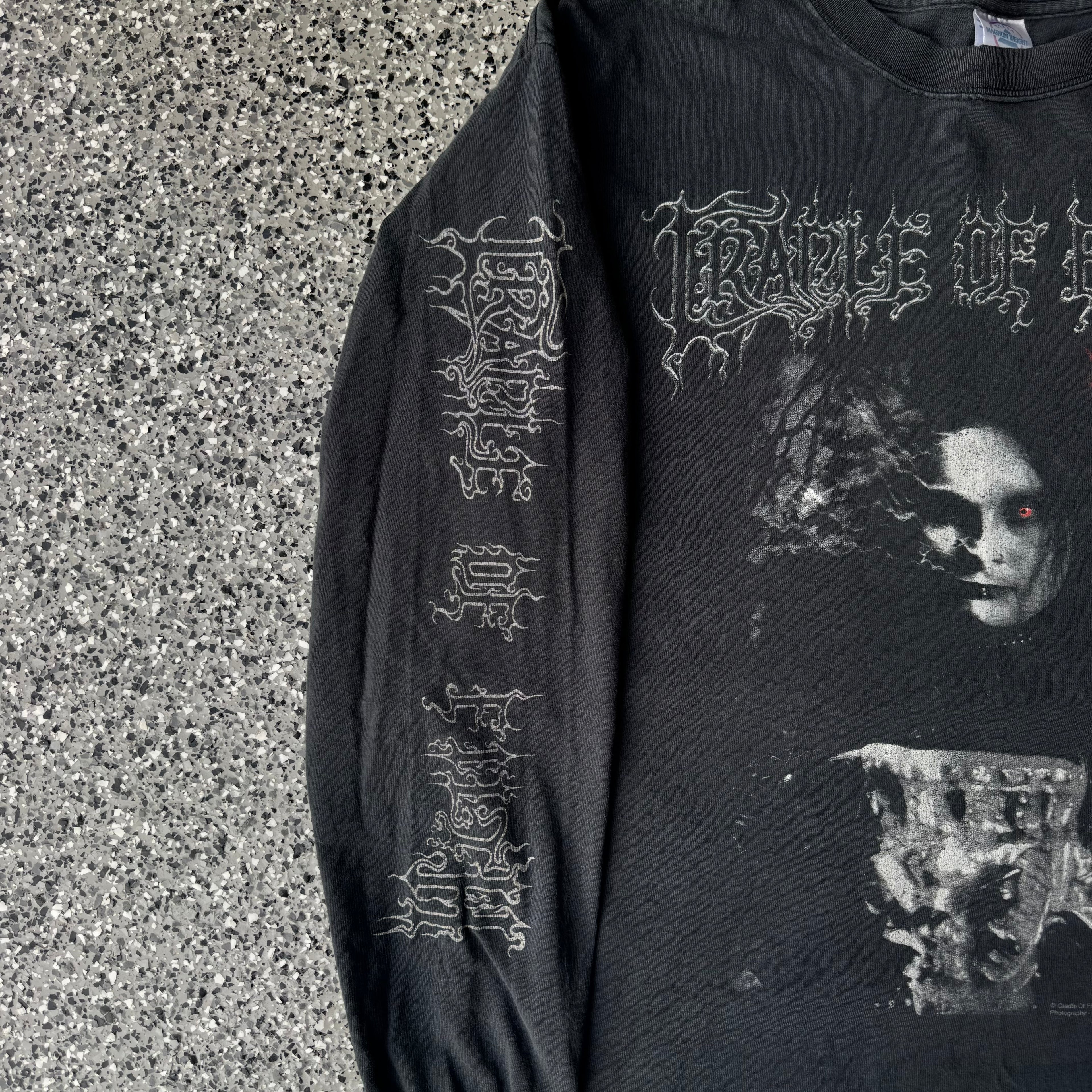 2004 Cradle of filth “Black is my heart” L/S Distressed