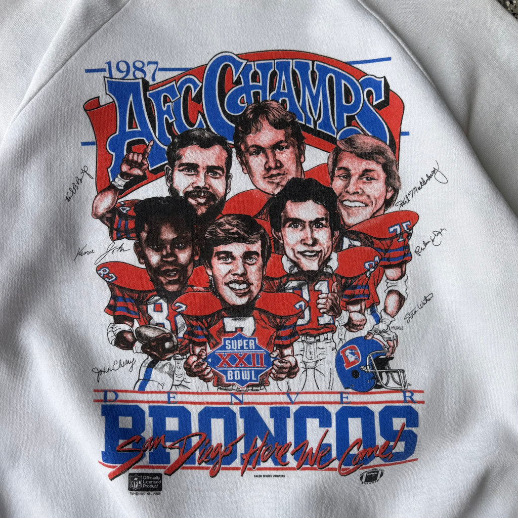 1980s Nfl Broncos Super bowl Champs Character sweatshirt (S)