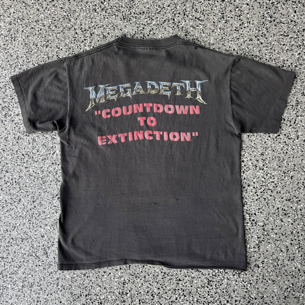1992 Megadeth “Countdown To Extinction” Faded T-shirt