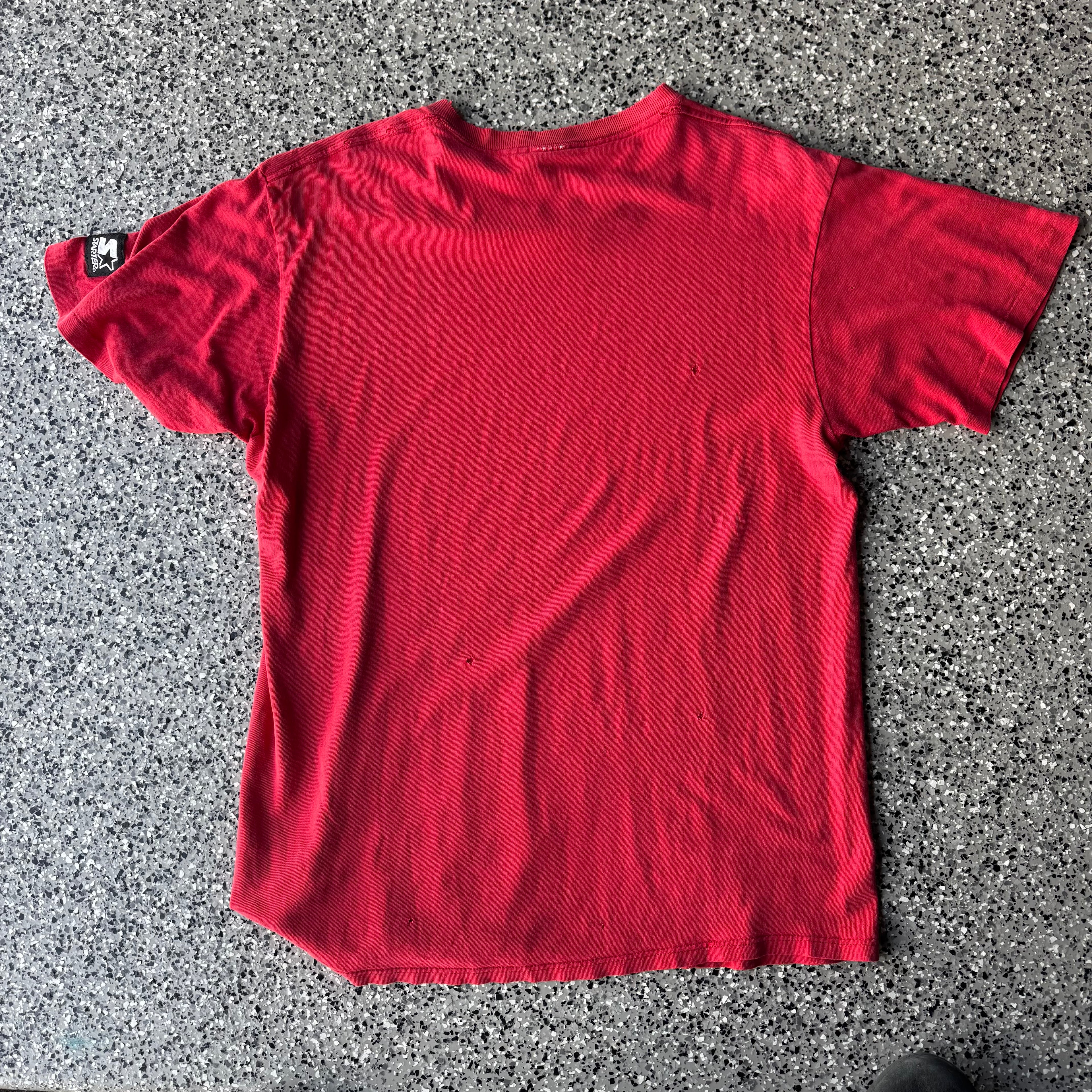 1990s detroit Red wings hockey distressed shirt (M)