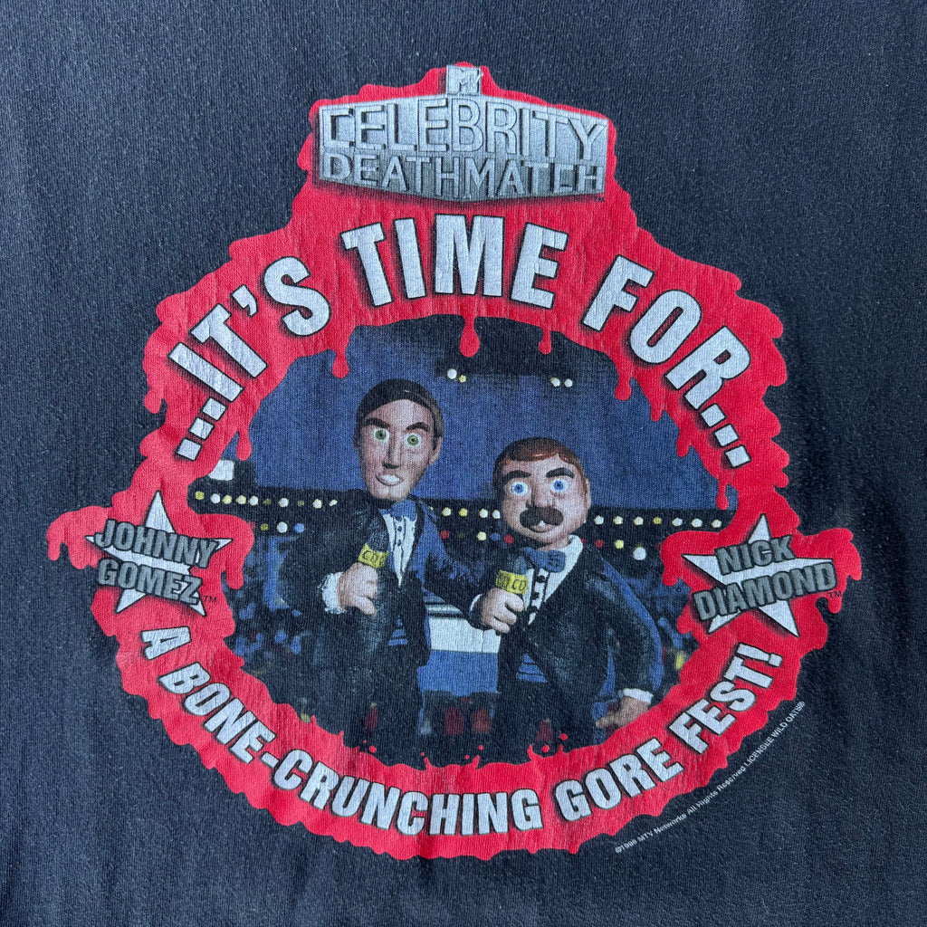 1993 MTv Celebrity death match gore fest t-shirt